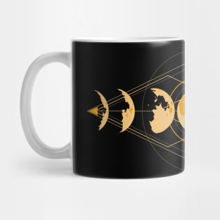 Moon Phases Sacred Geometry Mug